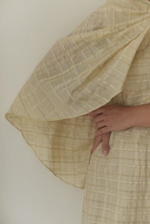 Fantah Dress Beige in Raw Silk
